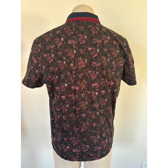 TED BAKER Polo Shirt Mens Size Large 6 Contrasting Collar Pocket - Picture 6 of 7